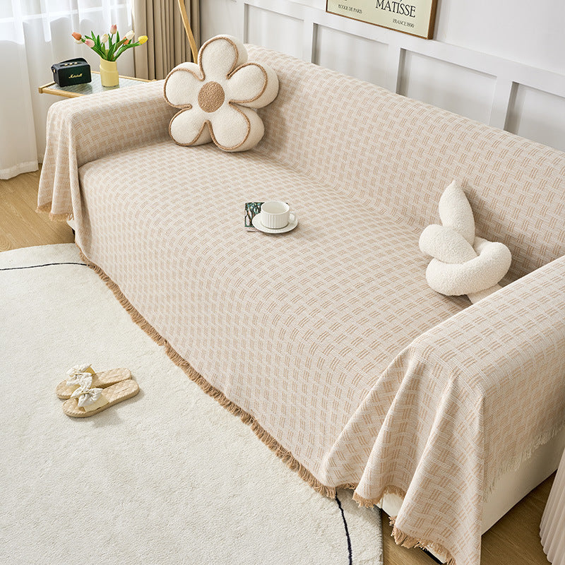 Housse de Canapé Crème Élégante – Confort Universel & Protection Quatre Saisons