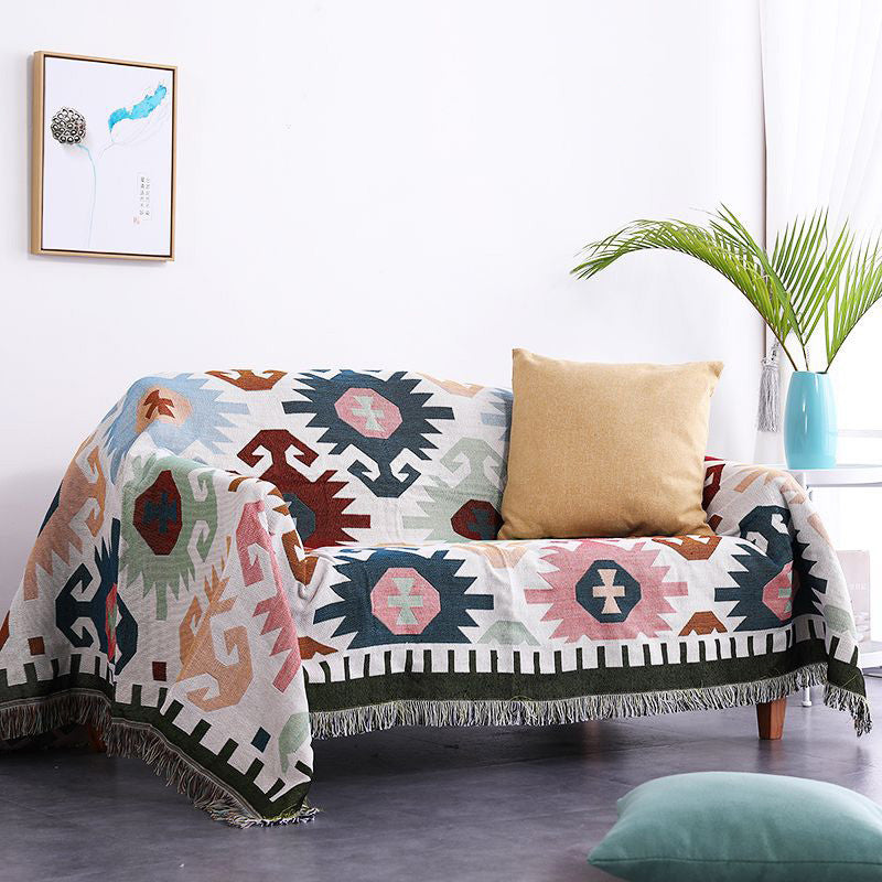 Jeté De Canapé Motif Bohème Coloré style Lysvik