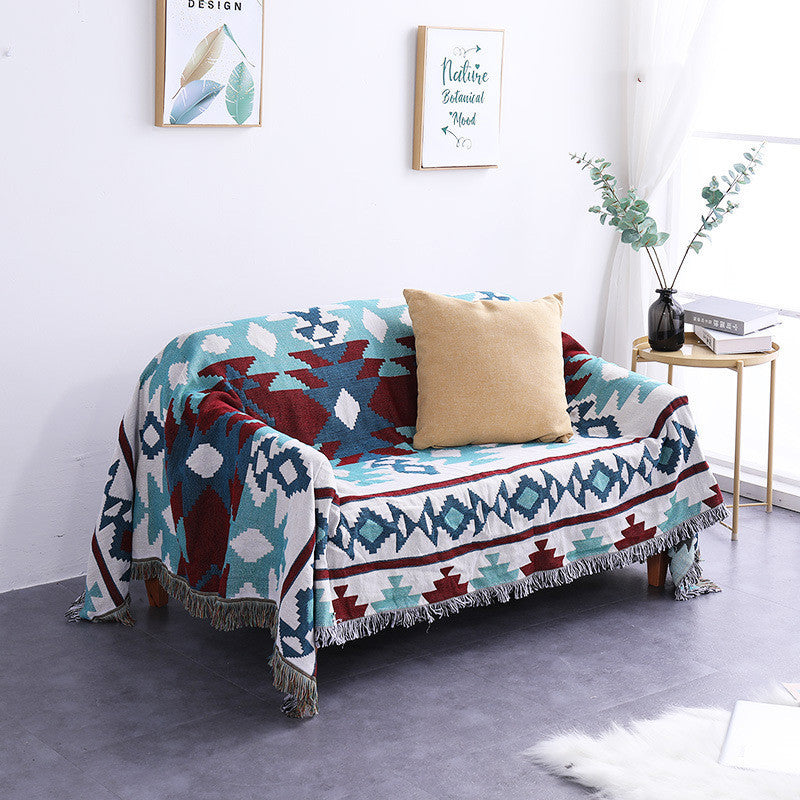 Jeté De Canapé Motif Bohème Coloré style skog