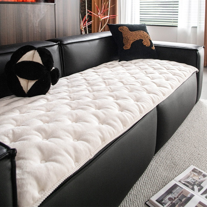 Coussin de Canapé Antidérapant en Peluche Vintage – Confort Élégant & Intemporel