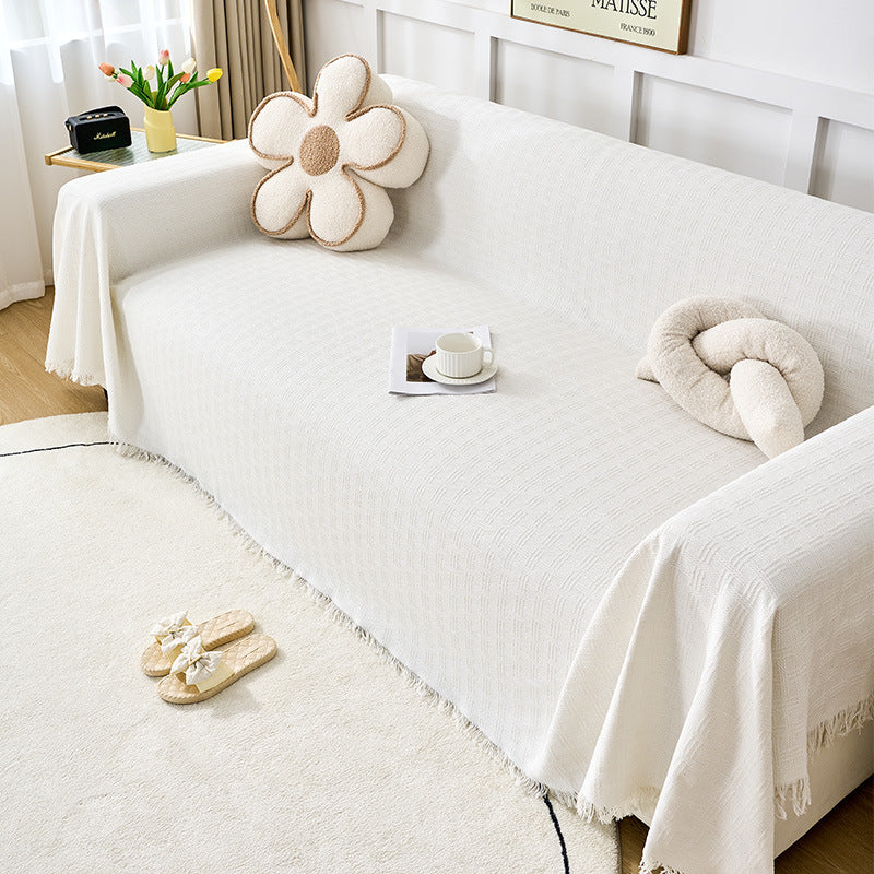 Housse de Canapé Crème Élégante – Confort Universel & Protection Quatre Saisons