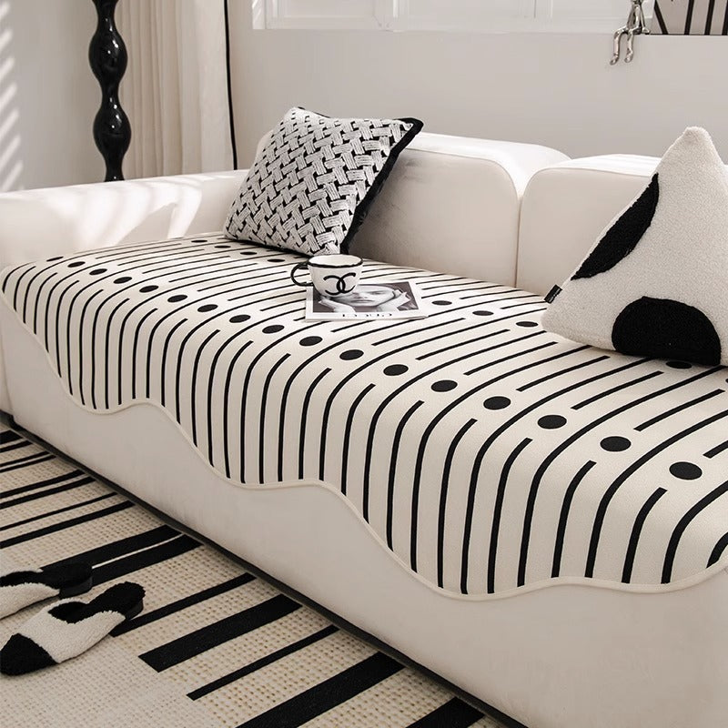 Le Must-Have Décoration : Housse Universelle en Tissu Premium pour Canapé Droit