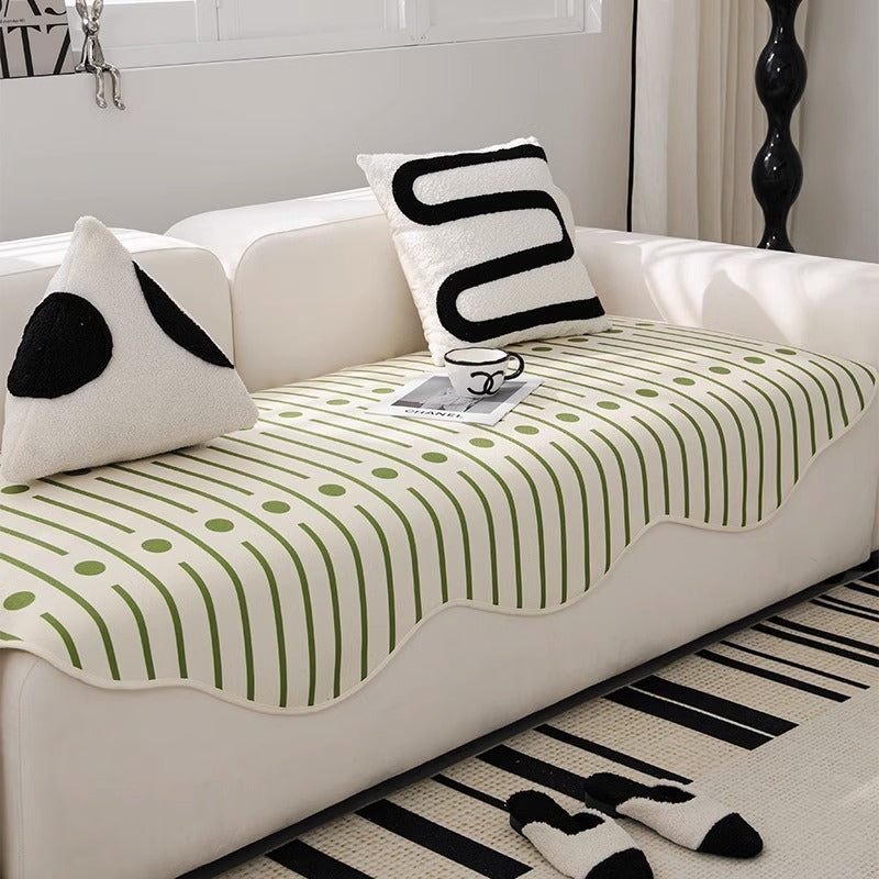 Le Must-Have Décoration : Housse Universelle en Tissu Premium pour Canapé Droit