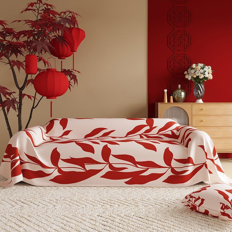 Housse de Canapé Rouge Festive – Élégance Chinoise & Charme de Mariage