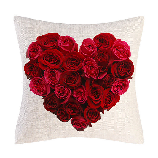 Taie d’Oreiller en Lin Spéciale Saint-Valentin – Le Cadeau Romantique Idéal