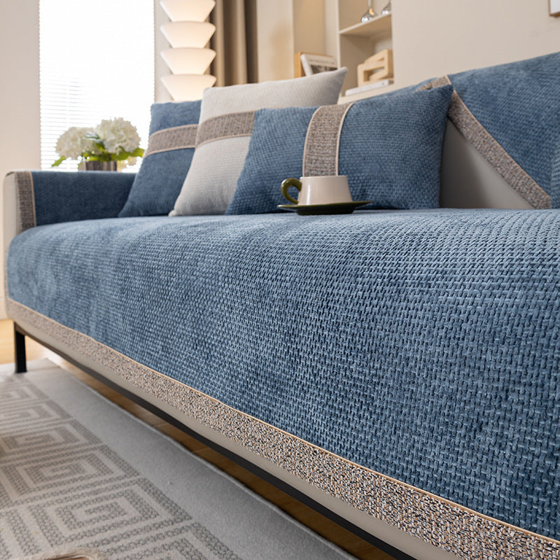 Housse de Canapé en Chenille Luxe Moderne – Antidérapante & Élégante pour un Salon Raffiné