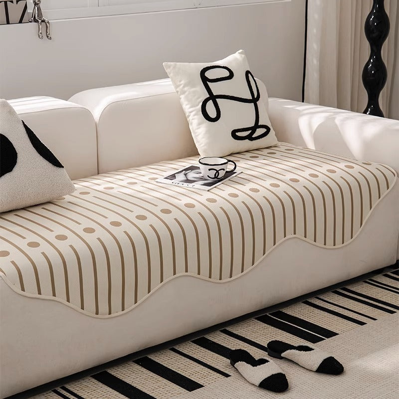 Le Must-Have Décoration : Housse Universelle en Tissu Premium pour Canapé Droit