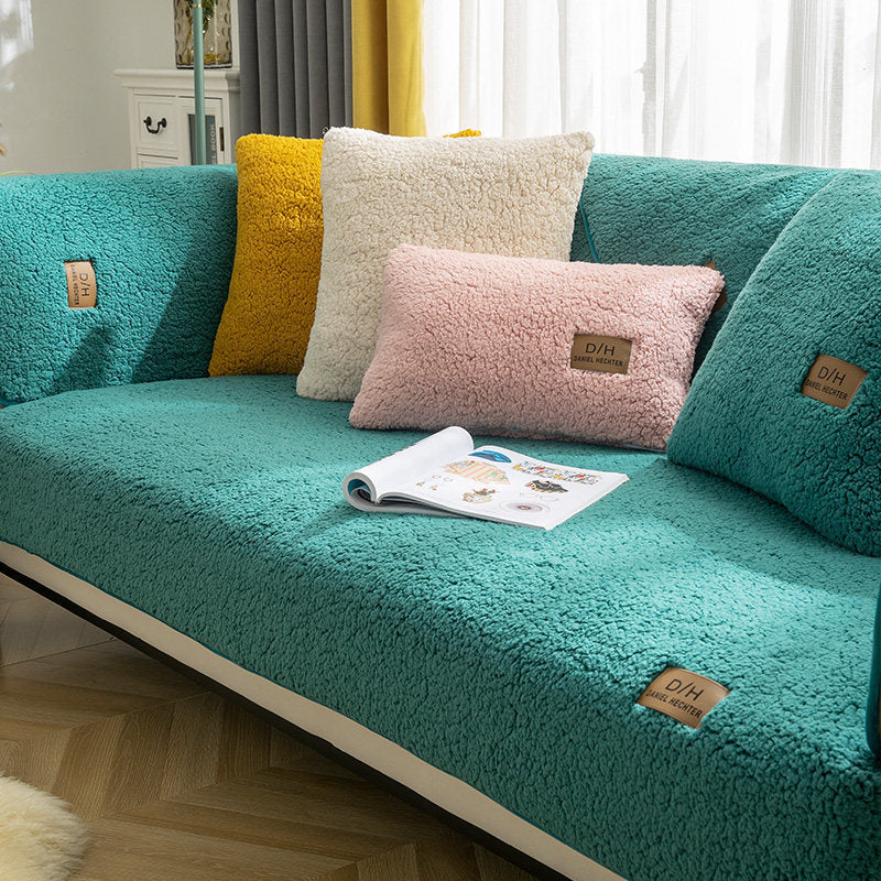 Jeté De Canapé motif moderne de couleur vert