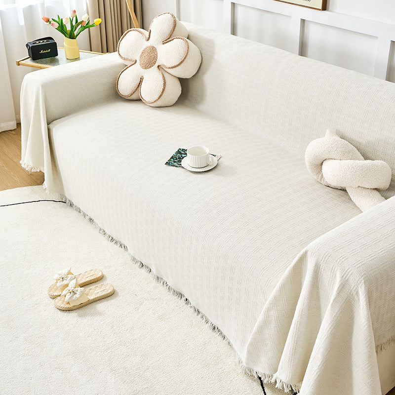 Housse de Canapé Crème Élégante – Confort Universel & Protection Quatre Saisons